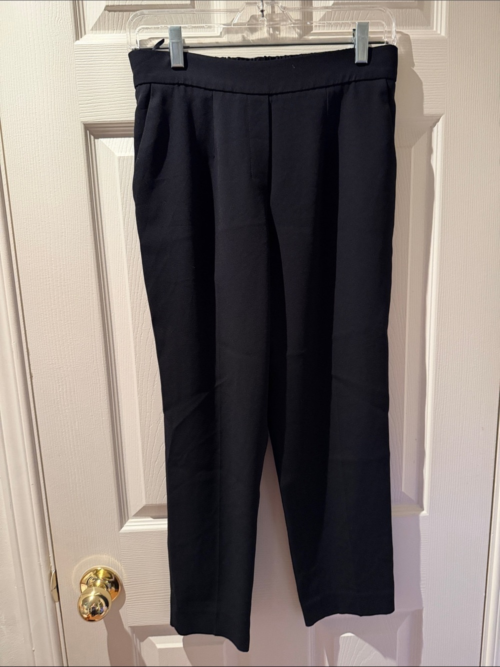 85 - Babaton Black Straight-Leg Trousers